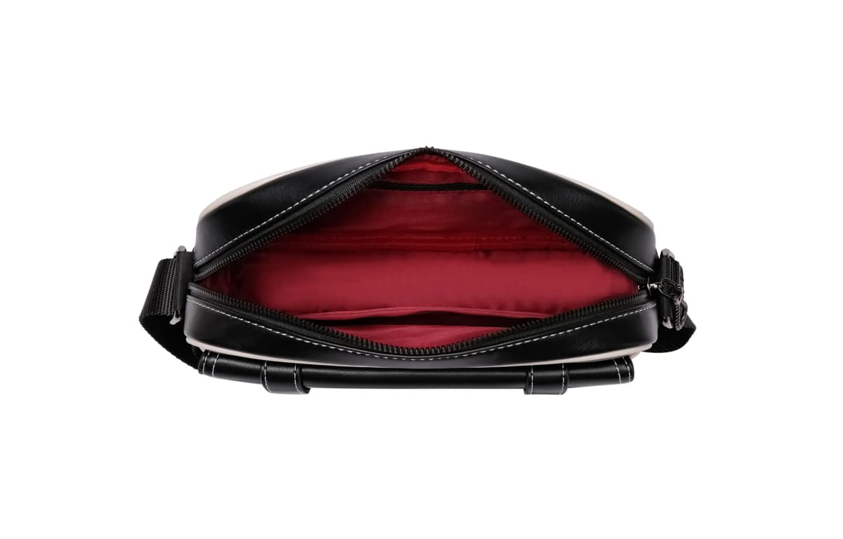 FAIRWHALE PVC Shoulder Bag, Crossbody Bag, Messenger Bag Regular Unisex Black 15