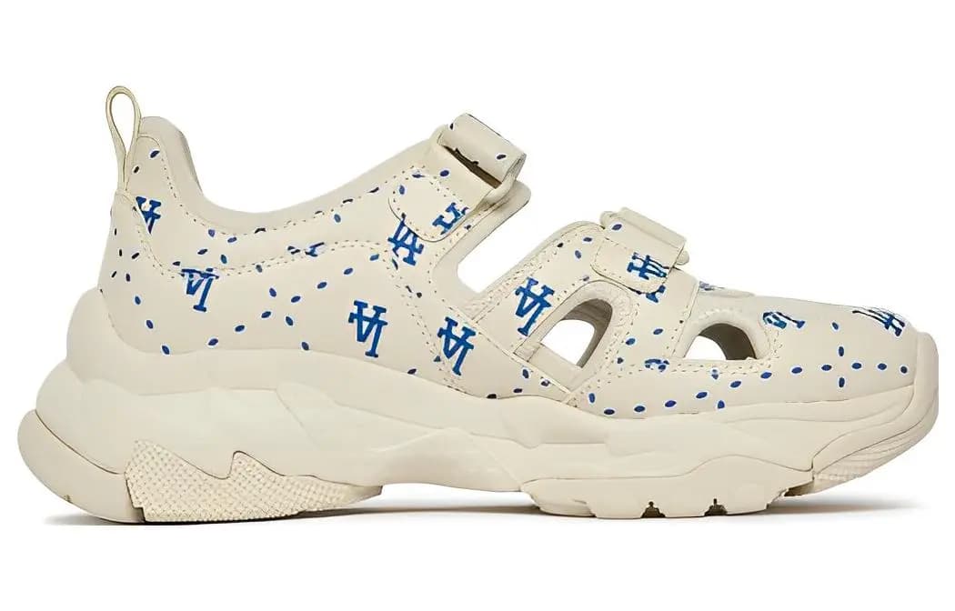 MLB Sandal Chunky Mask River Trekking Shoes Unisex Beige Blue 2
