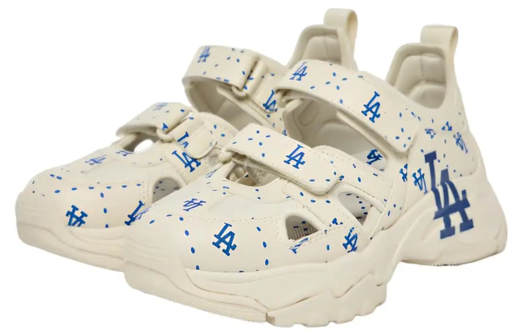 MLB Sandal Chunky Mask River Trekking Shoes Unisex Beige Blue 3