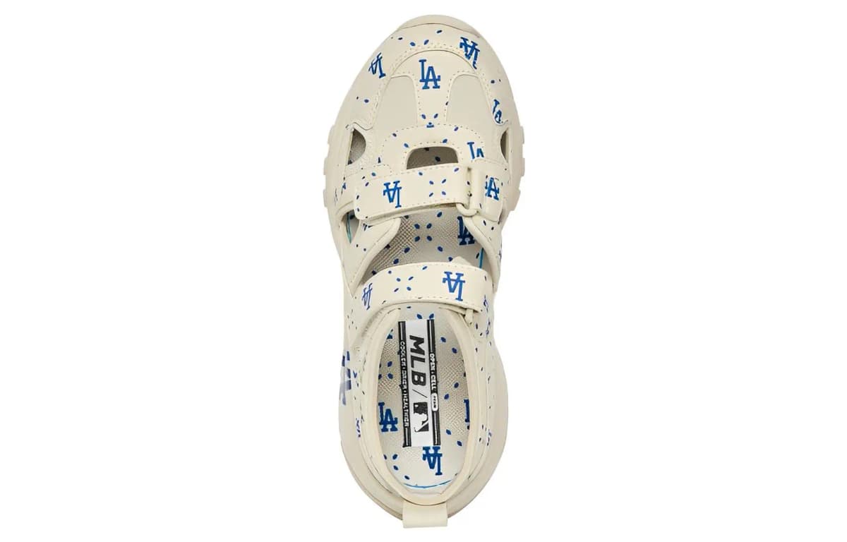 MLB Sandal Chunky Mask River Trekking Shoes Unisex Beige Blue 4