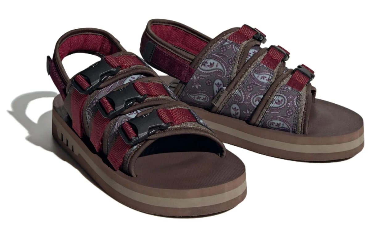 Adidas Originals AdiSTRP Sandal Burgundy/Brown 3