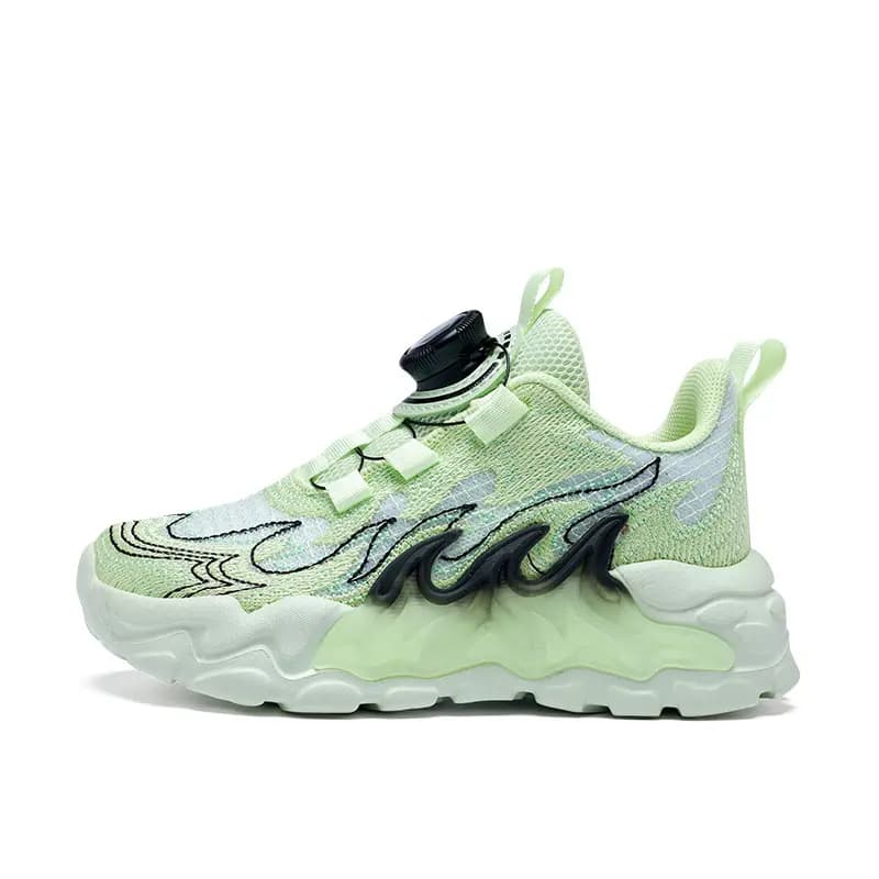 Big Kid BIG WASP Fengxing Rotating Button Anti-Slip Stable Breathable Refreshing Kids Running Shoes