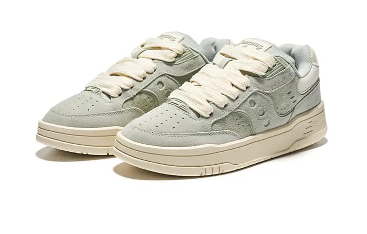Saucony CHILLTIME Cushioning Low-Top Casual Shoes Unisex Green 3