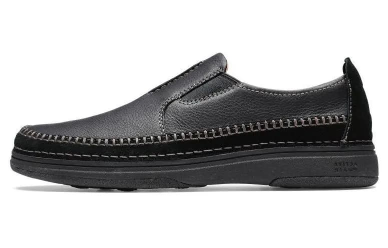 Clarks Round Toe Slip-On Casual Shoes Men's Black