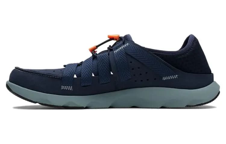 Clarks Fabric Comfortable Lightweight Casual Shoes Men's Navy Blue