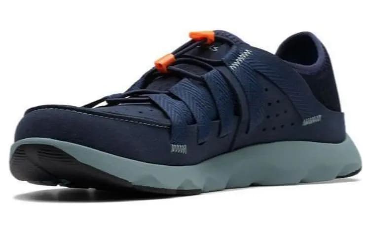 Clarks Fabric Comfortable Lightweight Casual Shoes Men's Navy Blue 2
