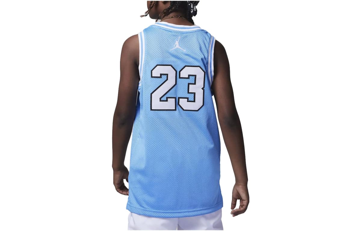 Jordan Kids Letter Logo Print Sports Vest Basketball Jersey Boys Blue 2