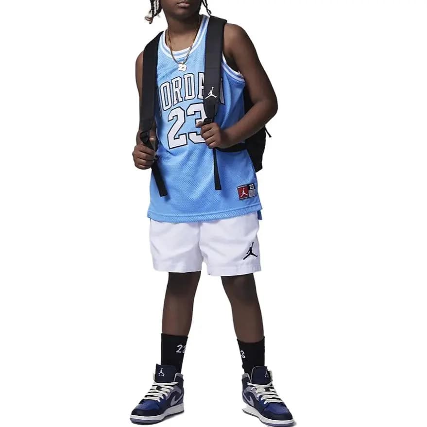Jordan Kids Letter Logo Print Sports Vest Basketball Jersey Boys Blue 3