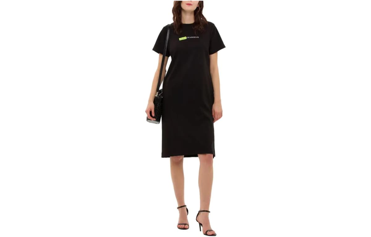 GUESS Short Sleeved Dress Women's Black