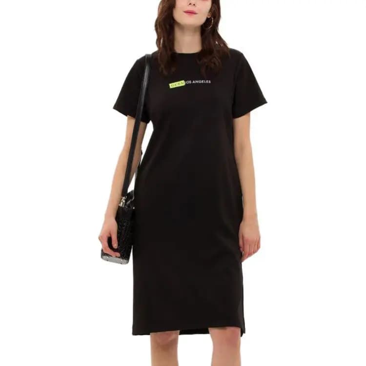 GUESS Short Sleeved Dress Women's Black 2