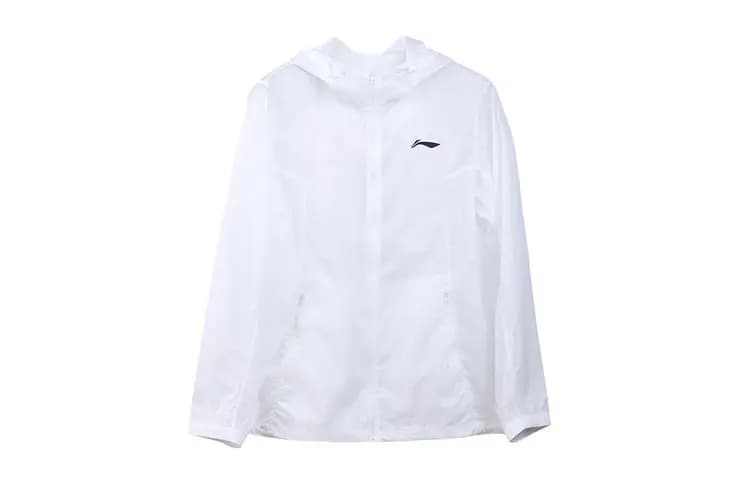 LiNing Unisex Günəşdən Qoruyucu Pencək Ağ
