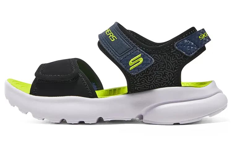 Skechers Razor Splash Uşaq Sandalları Yaşıl/Qara