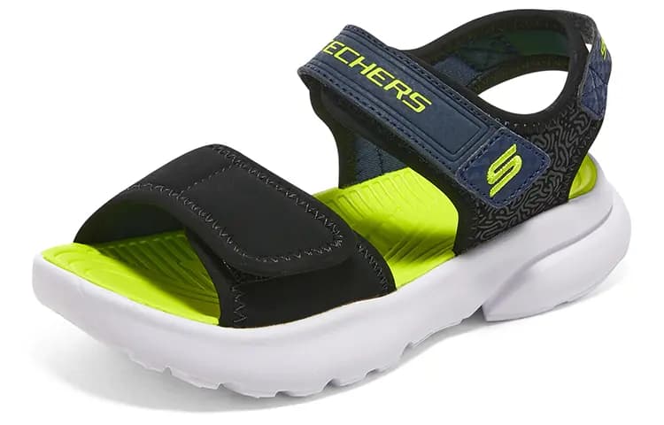 Skechers Razor Splash Uşaq Sandalları Yaşıl/Qara 3