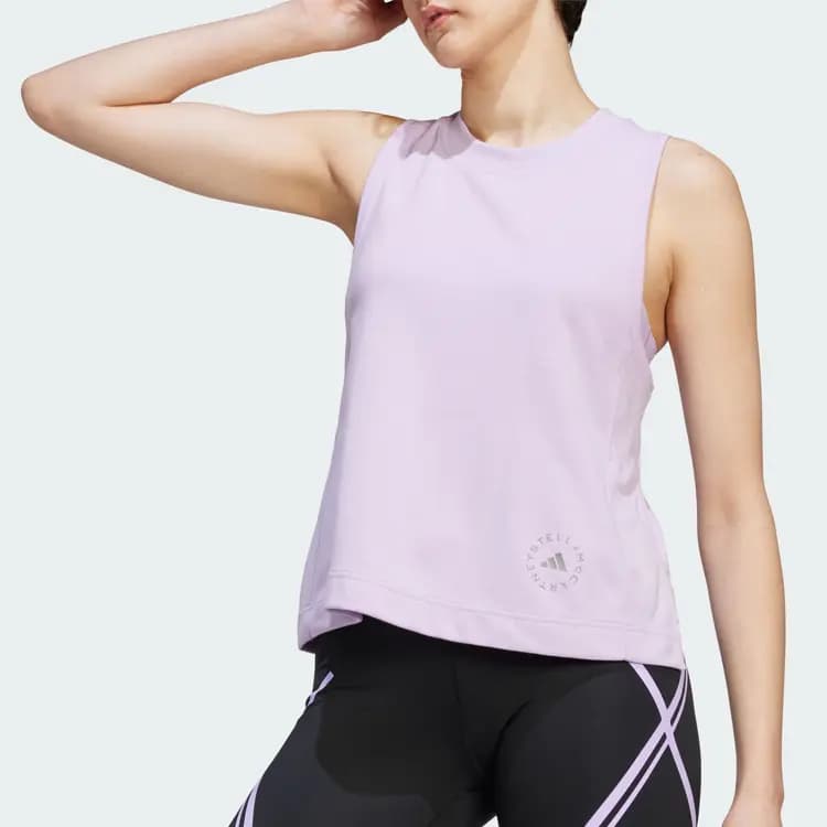 Adidas X Stella McCartney Qadın İdman Maykası Çəhrayı/Bənövşəyi 4