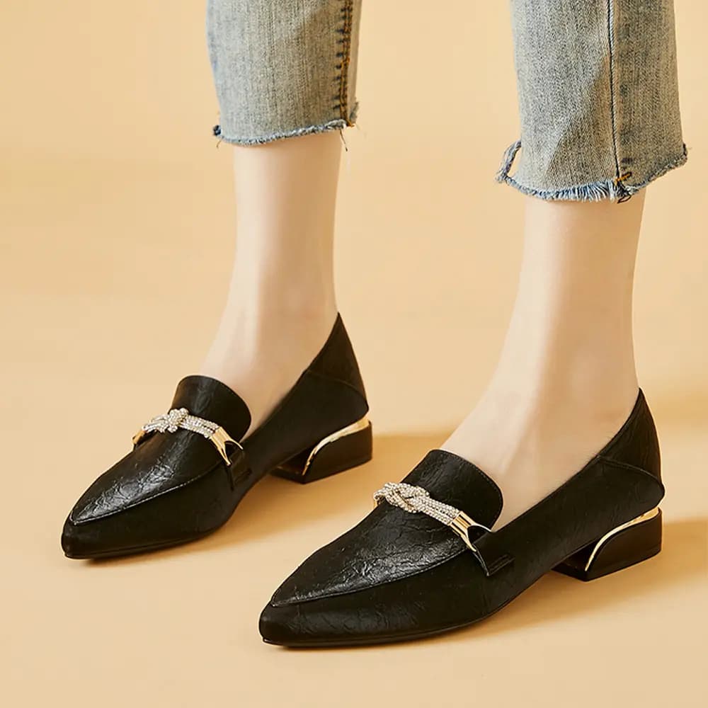DAPHNE PU 3 sm Hündürdaban Ayaqqabı Qadın 13
