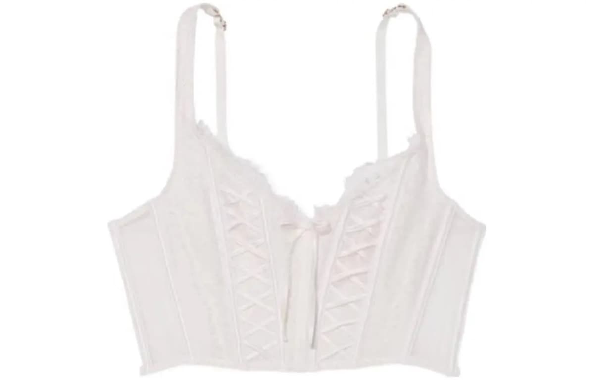 Victoria's Secret Qadın Korse Büstqalteri Ağ