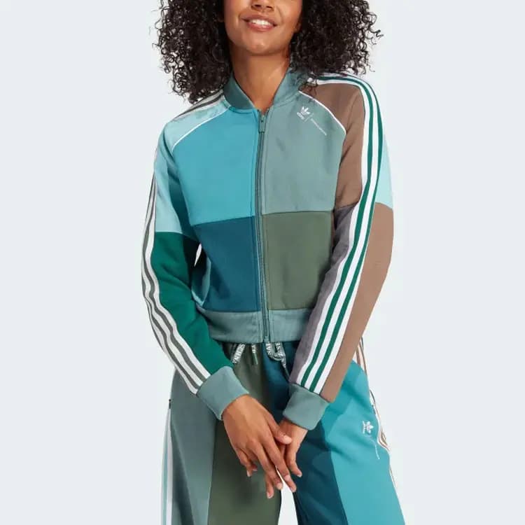 adidas originals X KSENIASCHNAIDER Reprocessed Qısa İdman Gödəkçəsi 2