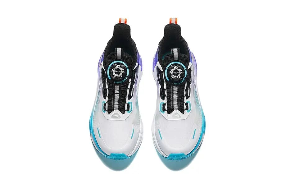 Anta Lingfeng Low-Top Uşaq Qaçış Ayaqqabısı Ağ/Qara/Mavi 3