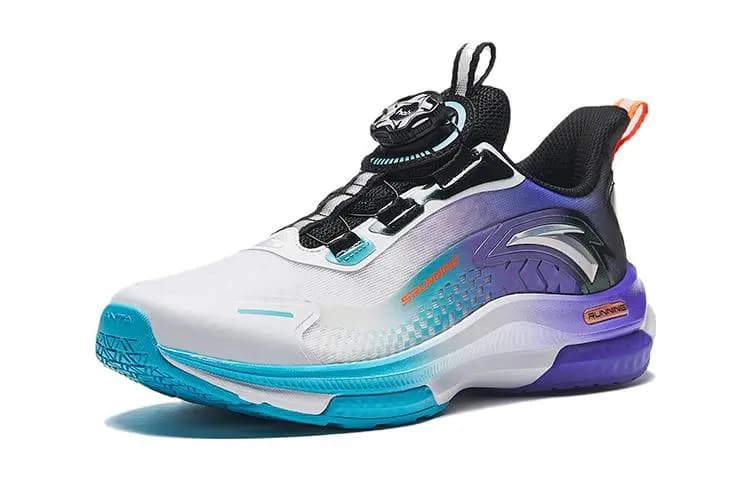 Anta Lingfeng Low-Top Uşaq Qaçış Ayaqqabısı Ağ/Qara/Mavi 2