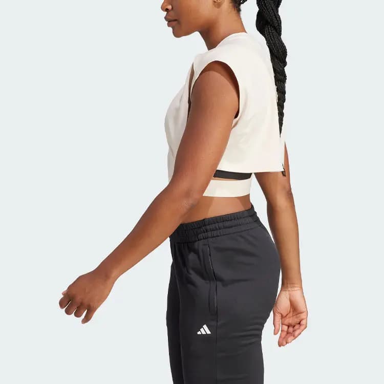 Adidas Qadın T-Shirt Kətan Qəhvəyi 4