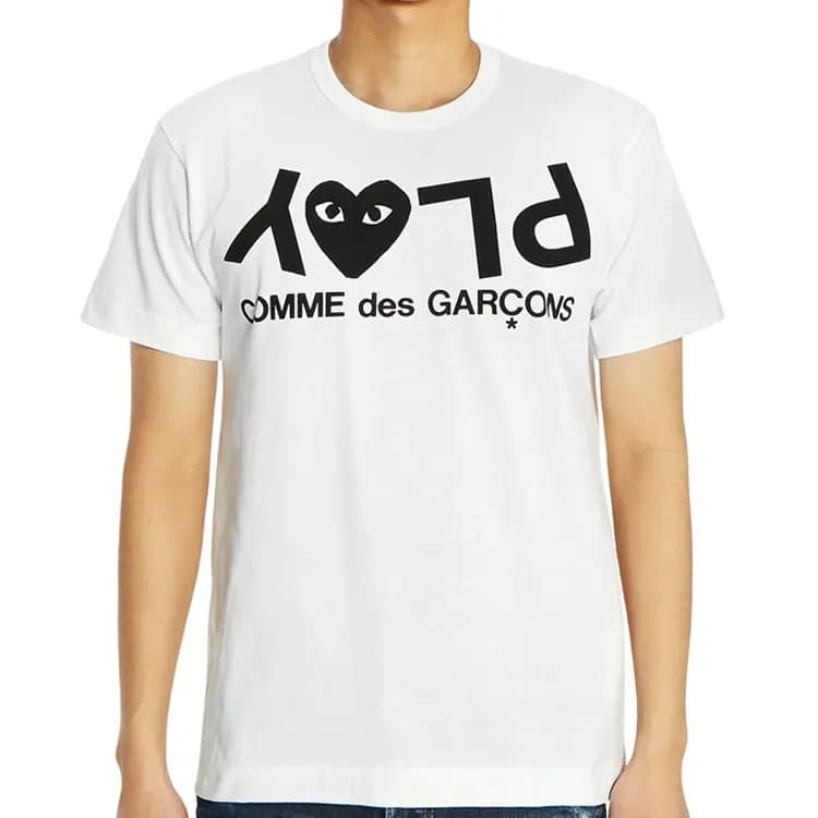 Comme Des Garcons Play Inverted Text Köynək 6