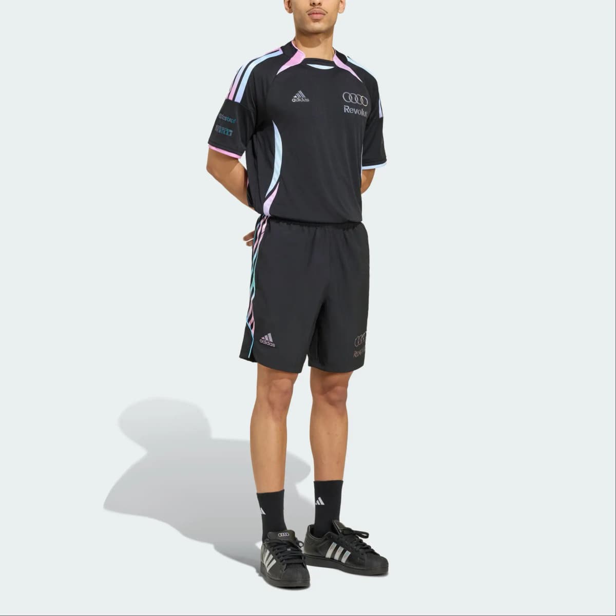 adidas × Audi REVOLUT F1 TEAM TEAMGEIST DRIVER JERSEY F1 Team Sports Pullover Comfortable Short Sleeve Racing T-Shirt Men's 4