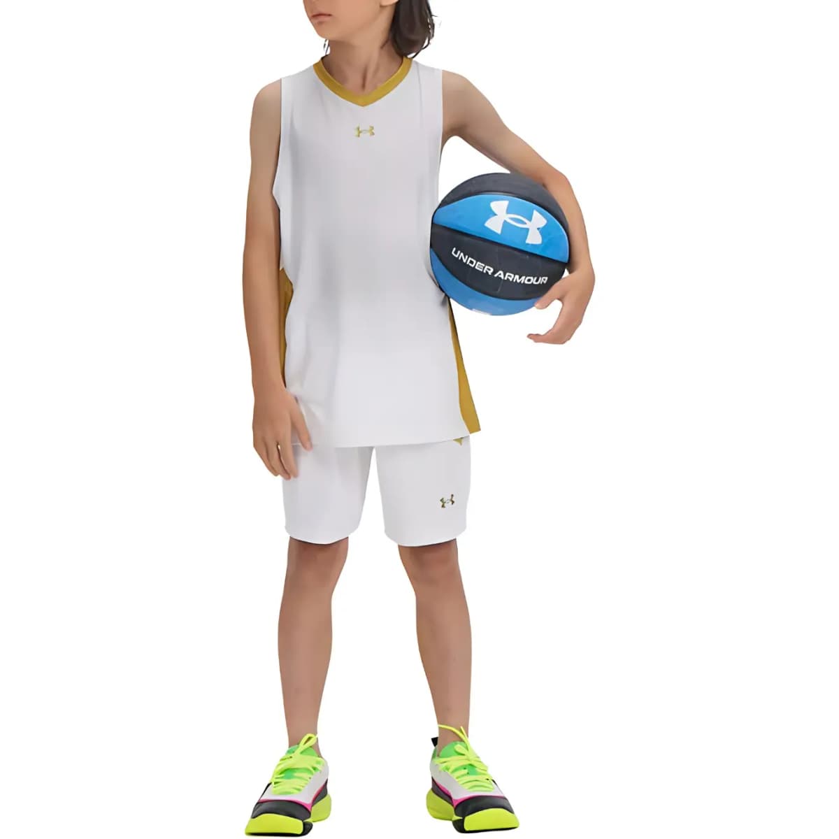 Under Armour Uşaq Basketbol Maykası Ağ 3