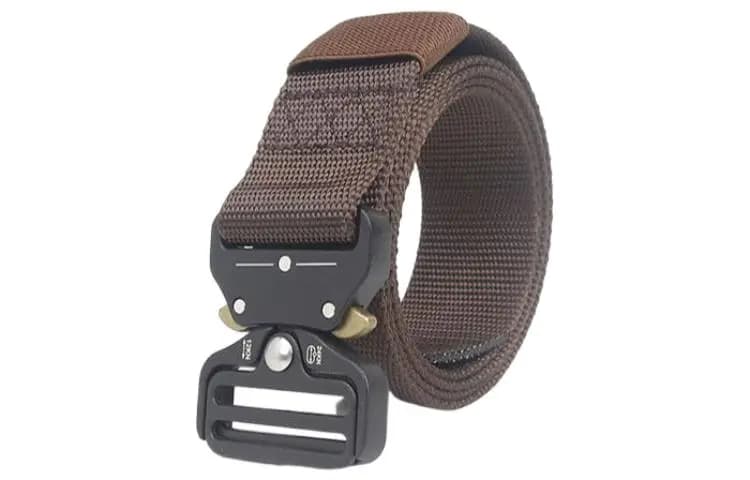 AAJF Glasses Snake Side Release Buckle Outdoor Men's Military Training Canvas Nylon Sports Belts Unisex 4
