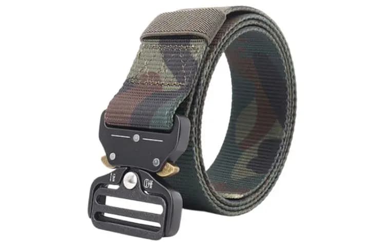 AAJF Glasses Snake Side Release Buckle Outdoor Men's Military Training Canvas Nylon Sports Belts Unisex 10