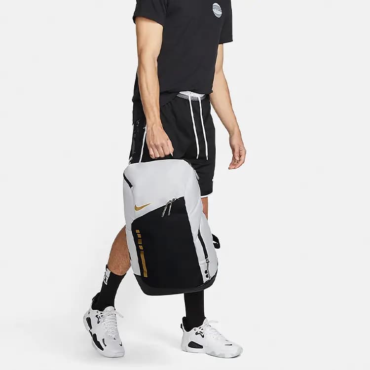 Nike Hoops Elite 32L Bel Çantası Ağ/Qızılı/Qara 6