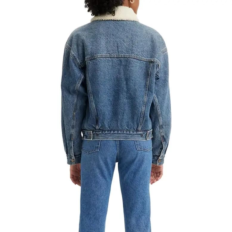 Levis Fleece-collar Cins Pencək 4