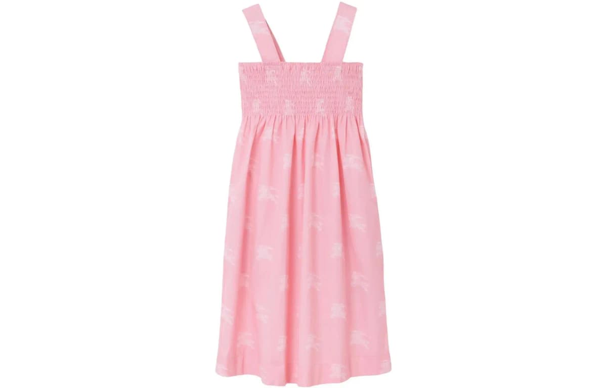 Kids Burberry SS23 Qızlar üçün Pambıq Don Çəhrayı