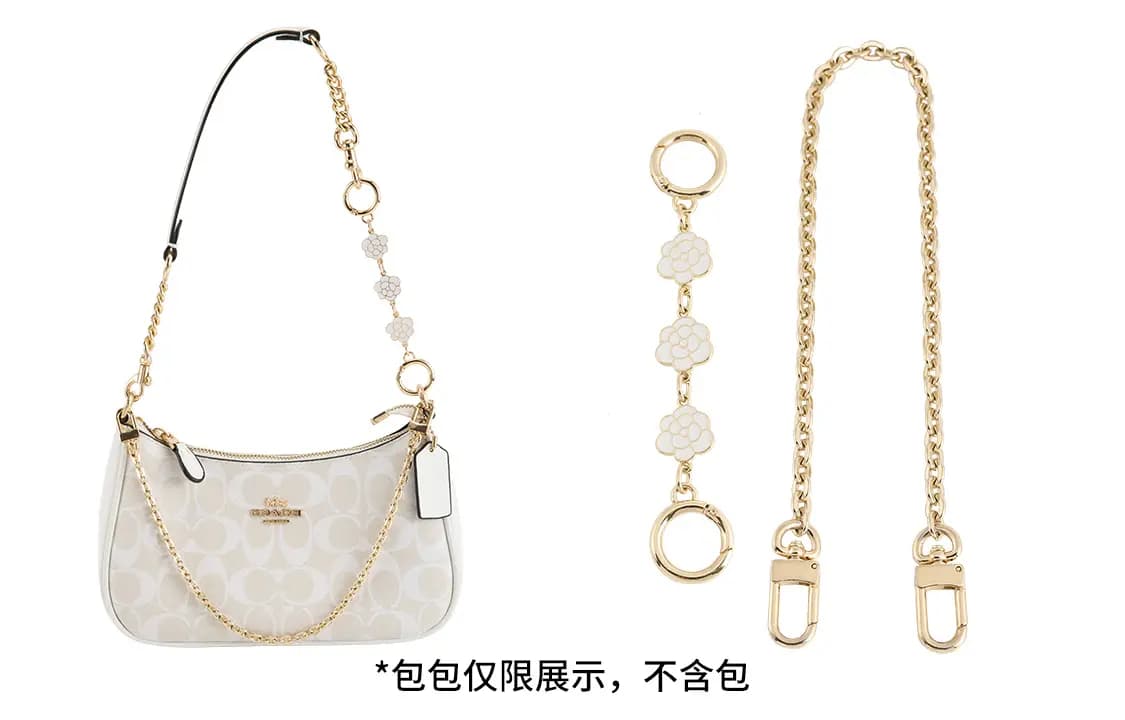 Luxury Care Artisan Workshop Metal Bag Strap Women's Gold tone 7