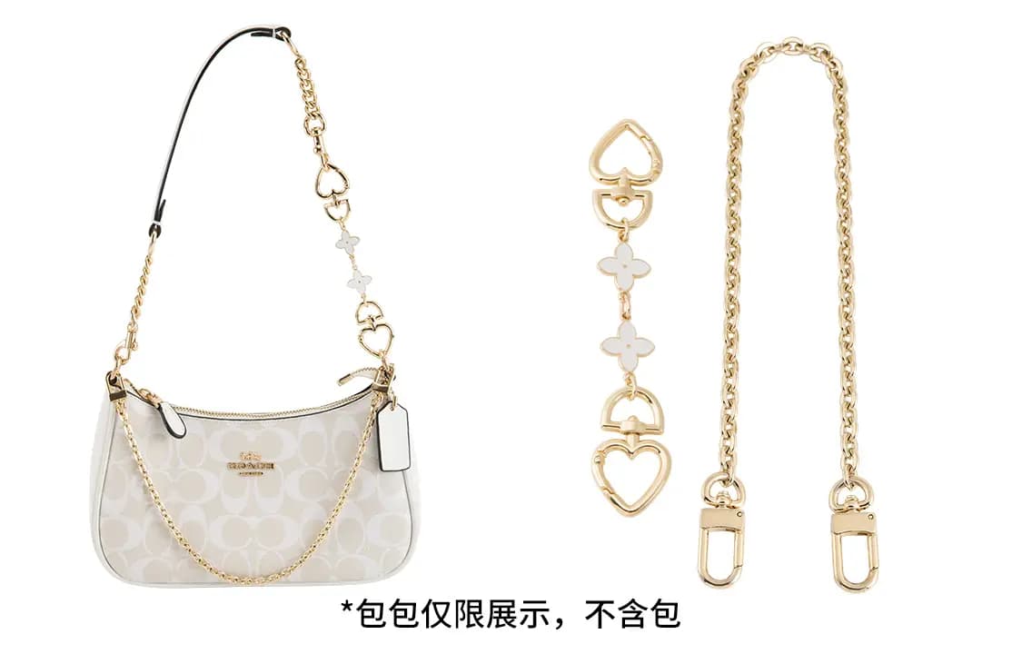 Luxury Care Artisan Workshop Metal Bag Strap Women's Gold tone 6
