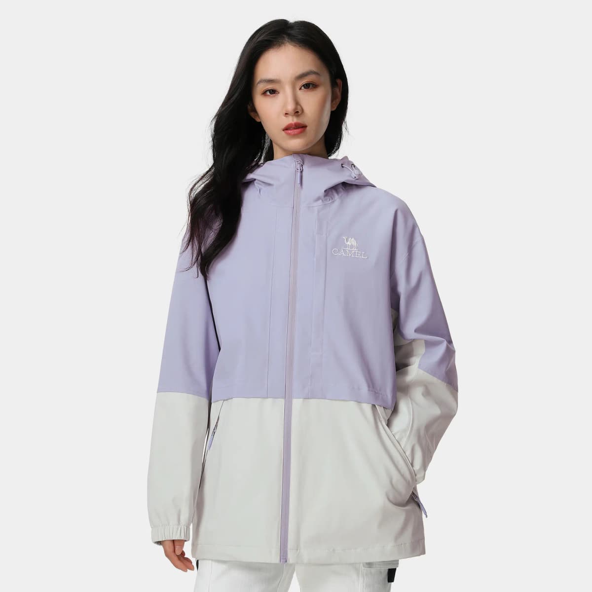 CAMEL Camel Storm Urban Function Series Color-Block Outdoor Windproof Waterproof Single-Layer Jacket Women's 3