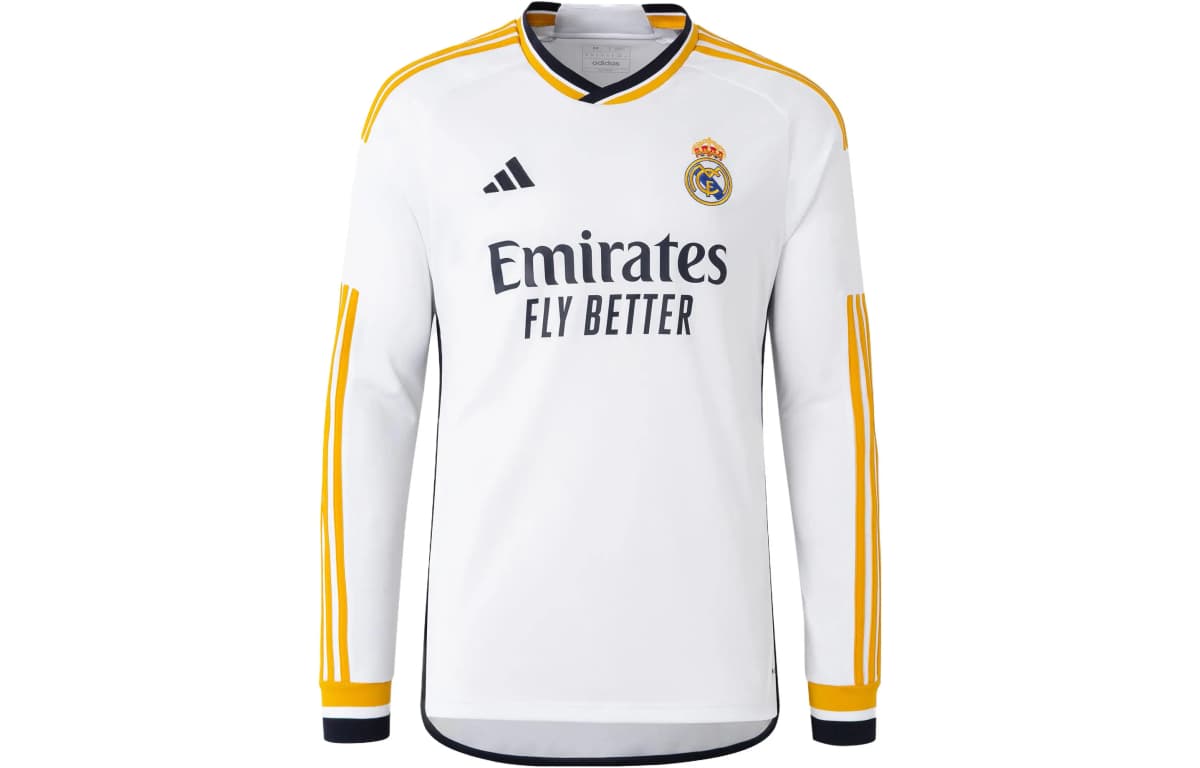 Adidas Real Madrid Uzunqol Futbol Forması Kişi Ağ