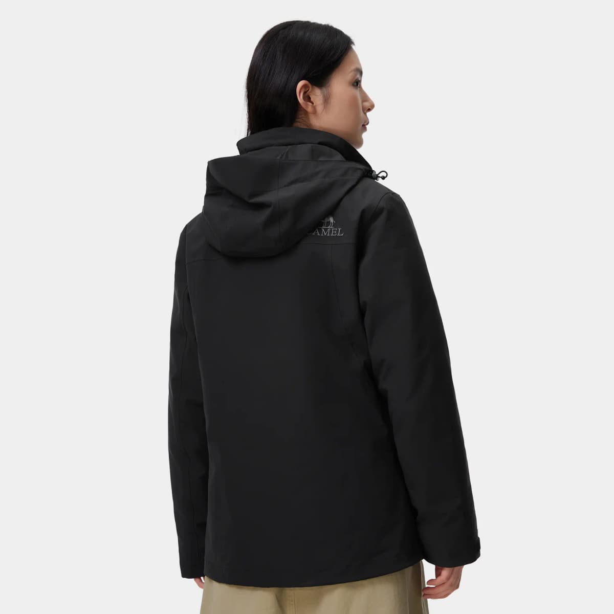 CAMEL Snowfield Extreme Cold Series Outdoor Detachable Windproof Hood Storm-Proof Waterproof Goose Down Inner Down Jacket Women's 5