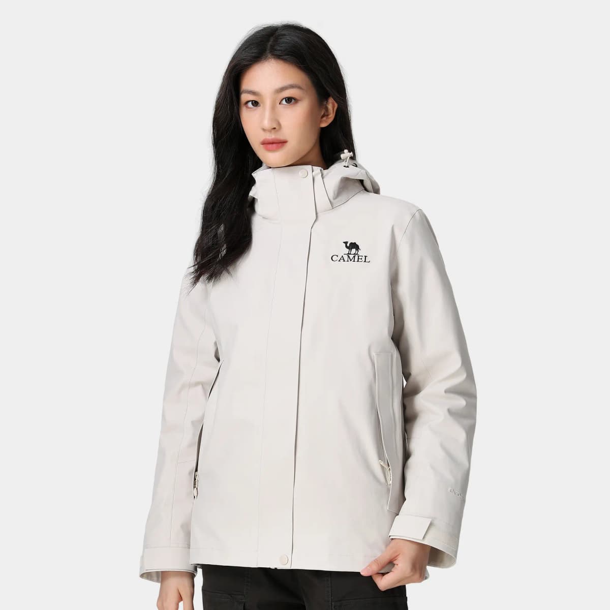 CAMEL Snowfield Extreme Cold Series Outdoor Detachable Windproof Hood Storm-Proof Waterproof Goose Down Inner Down Jacket Women's 17
