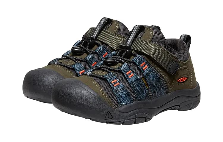 KEEN Newport H2 SHO Slip-Resistant Cushioning Support Low-Top Kids' Outdoor Shoes Navy Blue Teenagers 3