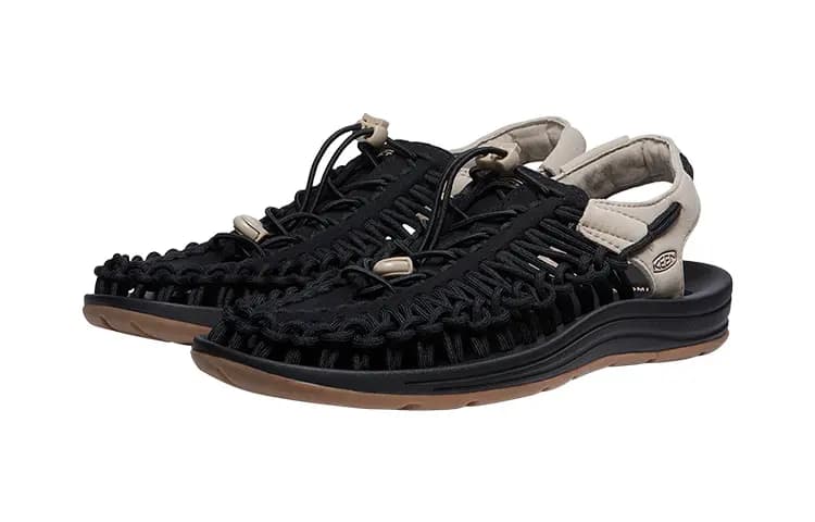 KEEN Uneek Kişi Trekking Ayaqqabısı Ağ/Qara 3