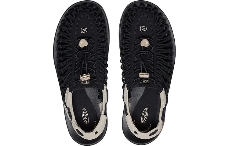 KEEN Uneek Kişi Trekking Ayaqqabısı Ağ/Qara 4