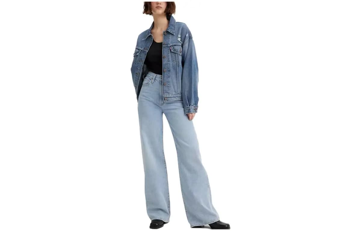 Levis Qadın Cins Şalvar Açıq Mavi