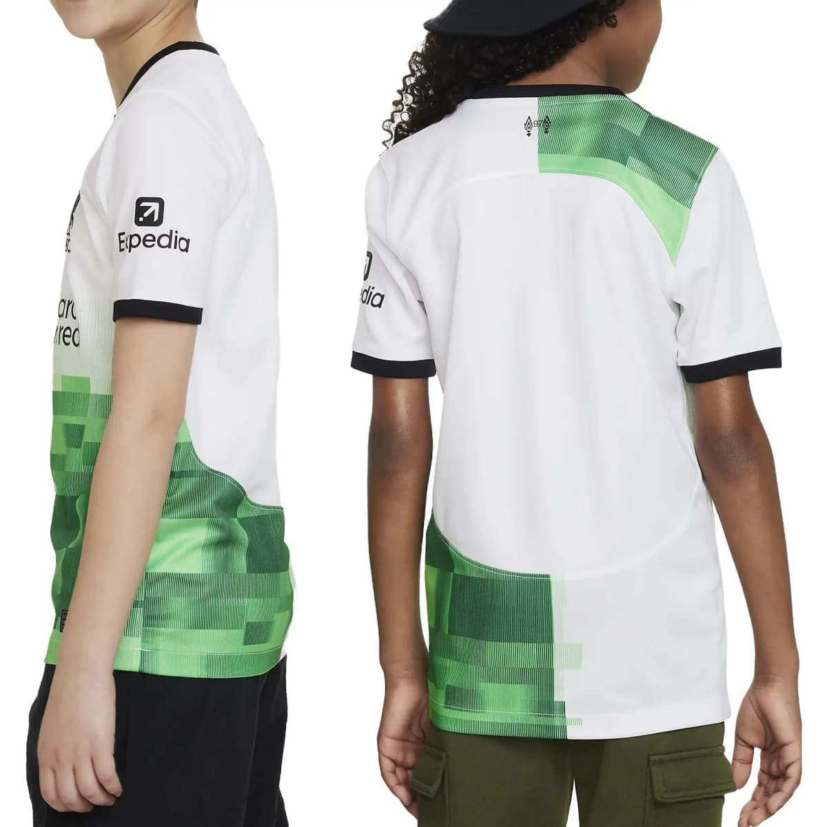 Nike Kids Liverpool 23/25 Away Futbol Forması Uşaq Ağ 3