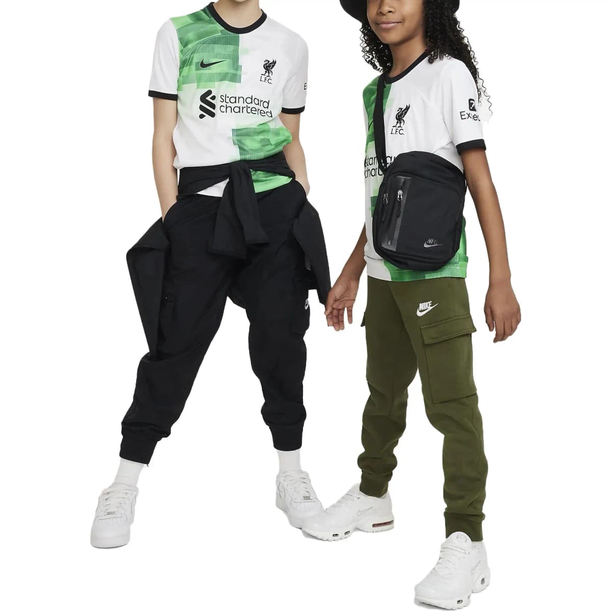 Nike Kids Liverpool 23/25 Away Futbol Forması Uşaq Ağ 2