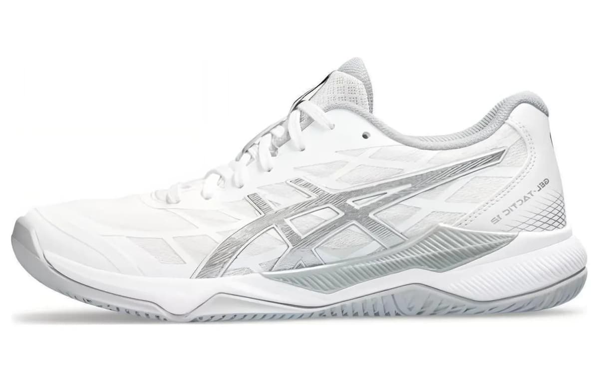 Asics Gel Tactic 12 Qadın Ayaqqabısı Ağ/Gümüşü