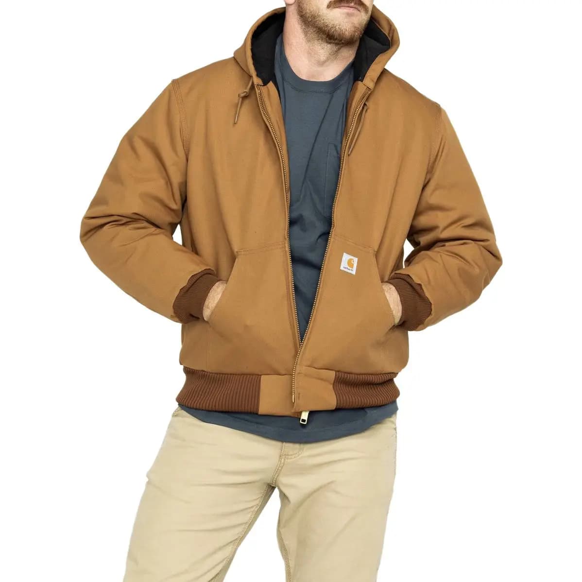 Carhartt J140 DUCK ACTIVE JACKET Kişi Pencəyi 9