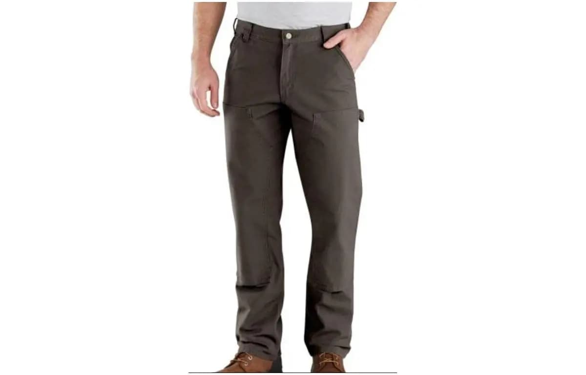 Carhartt 103334 RUGGED FLEX Series DOUBLE-FRONT Double Knee Logger Work Pants Solid Color Straight Breathable Work Pants RELAXED FIT Men's 3