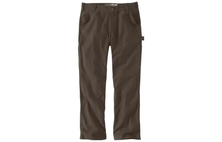 Carhartt 103279 Rugged Flex Series Solid Color Mid-Rise Straight Pocket Single Knee Logger Work Pants Relaxed Fit Men's 3