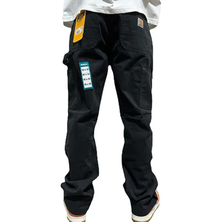 Carhartt B324 Solid Graphic Logo Straight Single-Knee Carpenter Work Pants Relaxed Fit Men's 3