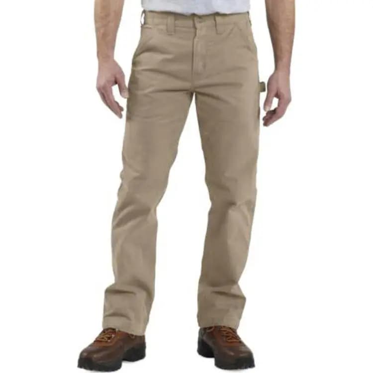 Carhartt B324 Solid Graphic Logo Straight Single-Knee Carpenter Work Pants Relaxed Fit Men's 7